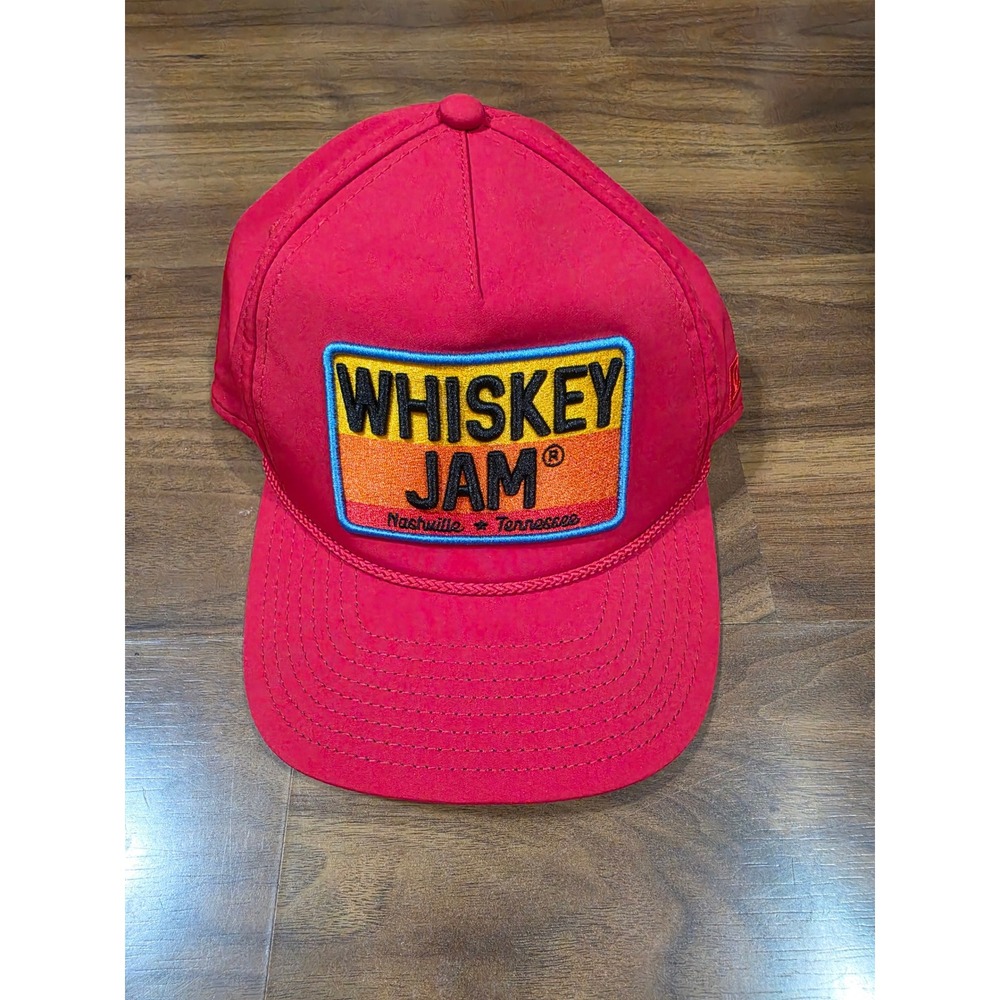 Whiskey Jam Trucker Hat Unisex OSFM Red New Nashville Tennessee Snapback Cap